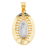 14K 2T Our Lady of Guadalupe Pendant (PT1103)