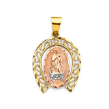 14K 3C Guadalupe Pendant (PT2821)