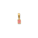14KY CZ 1 Stone Month Pendant (PT3237)