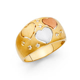 14K 3C Fancy Ring (RG1728)
