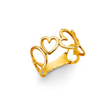 14KY Heart Ring (RG3111)