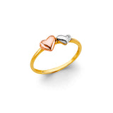 14K 3C Heart Ring (RG3112)