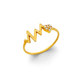 14KY Heartbeat Ring (RG3114)