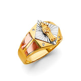 14K 3C Santa Muerte Men's Ring (RG3173)
