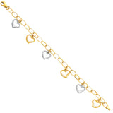 14K 2T Light Fancy Hollow Bracelet (AB32)