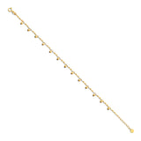 Gold Hanging Beaded Anklet