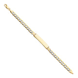 14K Cuban 180 WP ID Bracelet (AB225)