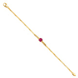 14KY CZ Bracelet (AB279)
