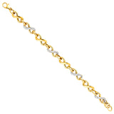14KY Infinity Hollow Bracelet (AB539)