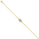 Gold Turquoise Evil Eye Bracelet