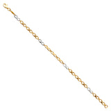 14K 2T CZ Infiniti Bracelet (AB668)