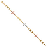 14K 3C Fancy Bracelet (AB685)