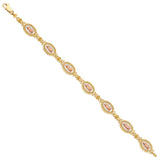 Delicate Guadalupe Rose Bracelet