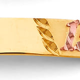 14K 3C Figaro 15 Years ID Bracelet (AB871)