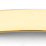 14K 3C Flower Plain ID Bracelet (AB876)