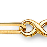 14KY Light Cross/Link Bracelet (AB894)