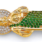 14K 2T Bismark CZ St. Jude ID Bracelet (AB1012)