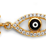 14KY Evil Eye Center Bracelet (AB1029)