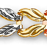 14K 3C Double Face Gradated Stampato Bracelet (AB1128)