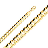 Gold Curb Concave Regular Chain