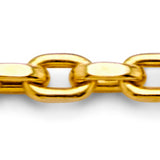 14KY 2.7mm Hollow Flated Rolo Chain (CH626)