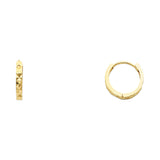 14KY DC Small Huggies Earrings (ER221)