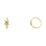 14KY CZ Huggies Earrings (ER290) (ER290)
