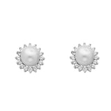 14KW CZ Pearl Earrings (ER433) (ER433)