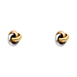 14K 3C Love Knot Earrings (ER718)