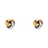 14K 3C Love Knot Earrings (ER719)