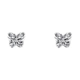 14KW CZ Butterfly Post Earrings (ER1178)