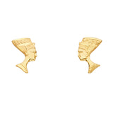 14KY Small Pharaoh Post Earrings (ER1181)