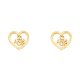 14KY Small 15 Years Post Earrings (ER1184)