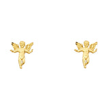 14KY Small Baby Angel Post Earrings (ER1191)