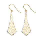 14K 2T Fancy Dangling Earrings (ER1548)