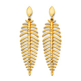 14KY Fancy Leaf Drop Earrings (ER2005)