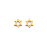 14KY Star of David Push Back Earrings (ER2073)