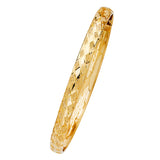 7mm Faceted Gold Bangle