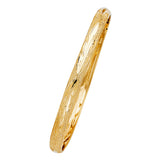 5mm Textured Gold Bangle