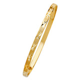 4mm Star Cutout Gold Bangle