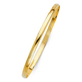 4mm Round Gold Bangle