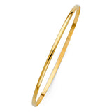 2mm Round Gold Bangle