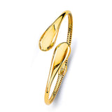 Smooth Oval Gold Bangle