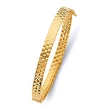 Textured Gold Bangle