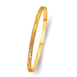 3.5mm Fine Starry Pattern Bangle