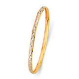 3.7mm Starry Night Engraving Bangle