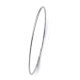 1.5mm White Gold Polished Bangle