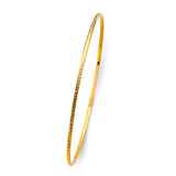 1.5mm Yellow Gold Rope Design Bangle