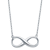 White Gold Classic Gold Infinity Necklace