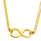 Bold Gold Infinity Necklace